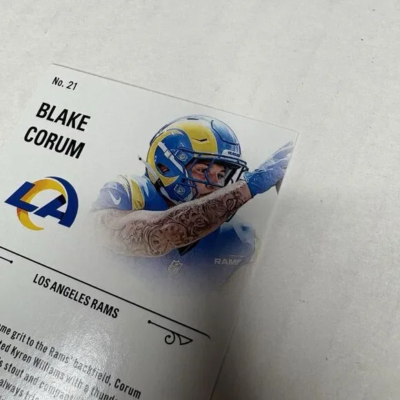 2024 Panini Contenders Rookie Stallions Blake Corum #21 (RC) LA Rams Rookie Card - Picture 6 of 6